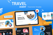 Travel Agent PowerPoint, a Presentation Template by New Coral Design (Thumbnail 1 of 6)
