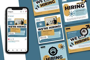 Hiring Instagram Post Template, a Social Media Template by Artnivora.Std