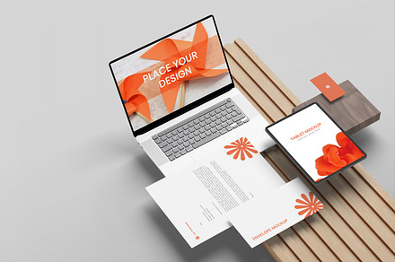 Stationery / Branding Mock-Ups, a Pens & Pencil Mockup by Graphic Deal