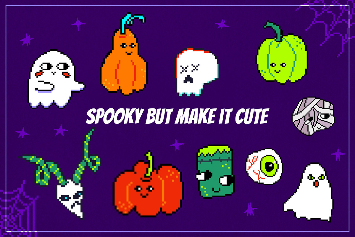 Pixelween - pixel art Halloween, an Object Graphic by Elena Choo (Photo 3 of 8)