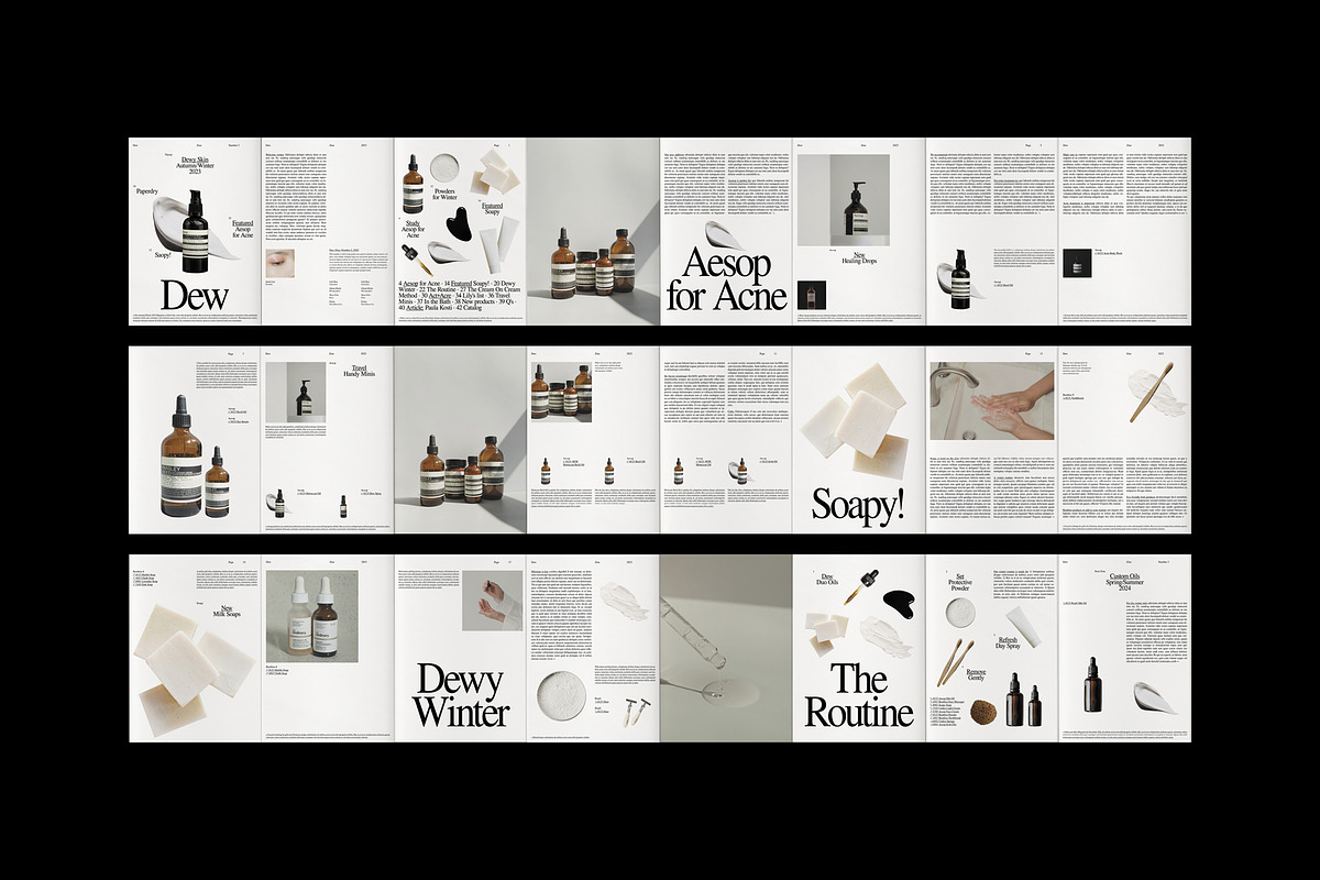 Product Brand Magazine Template⸻Dew, a Magazine Template by Studio Viita (Photo 10 of 10)