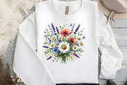 Spring Flower Garden Sublimation, an Illustration by DreamCafeArt (Thumbnail 5 of 5)