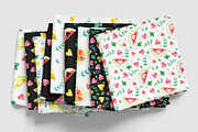 Watermelons Clipart & Patterns, a Food Illustration by Valin Malin (Thumbnail 7 of 14)
