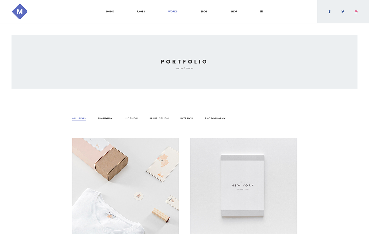 M - Minimal Portfolio Template, a Landing Page Template by bigpsfan's SHOP (Photo 6 of 18)