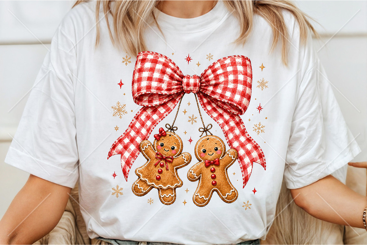 Christmas Gingerbread Coquette PNG, a Seasonal Illustration by Canvas Craft (Photo 3 of 6)