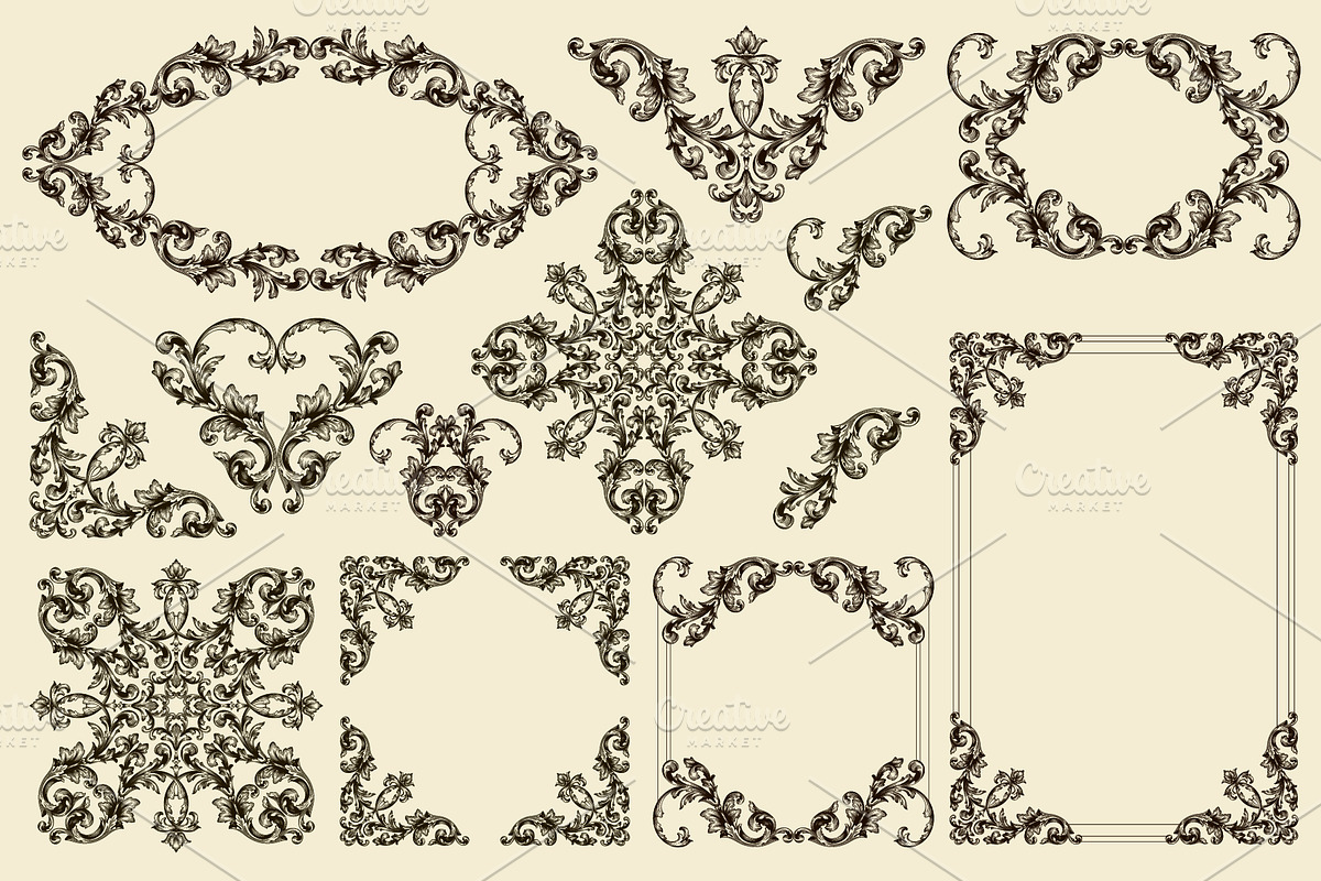 Borders And  Frames Hand Drawn, an Object Graphic by Samira (Photo 2 of 6)