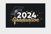Graduation Hat | 3D Style, a Background Graphic by wowomnom (Thumbnail 3 of 3)