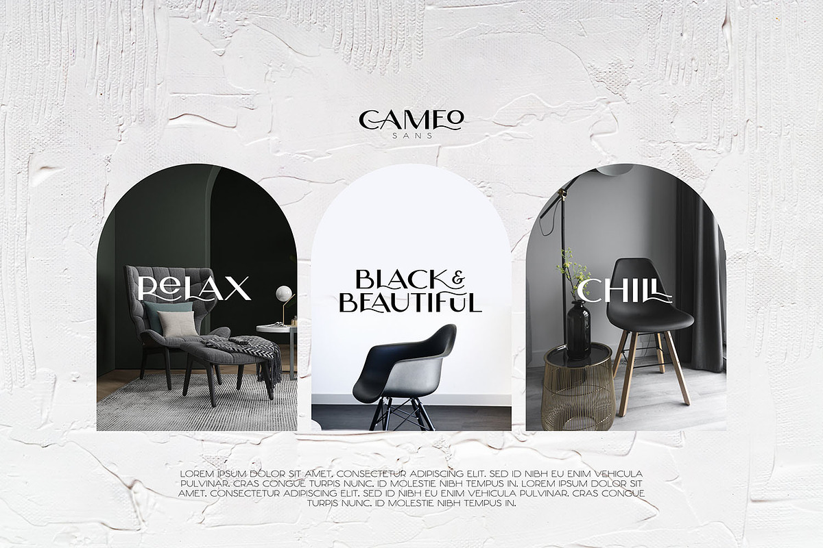 Cameo Sans Typeface, a Sans Serif Font by ikiiko (Photo 3 of 6)