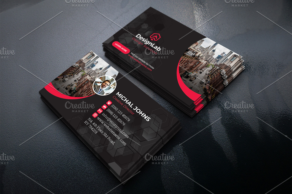 Business Cards, a Business Card Template by DesignsLab (Photo 2 of 4)