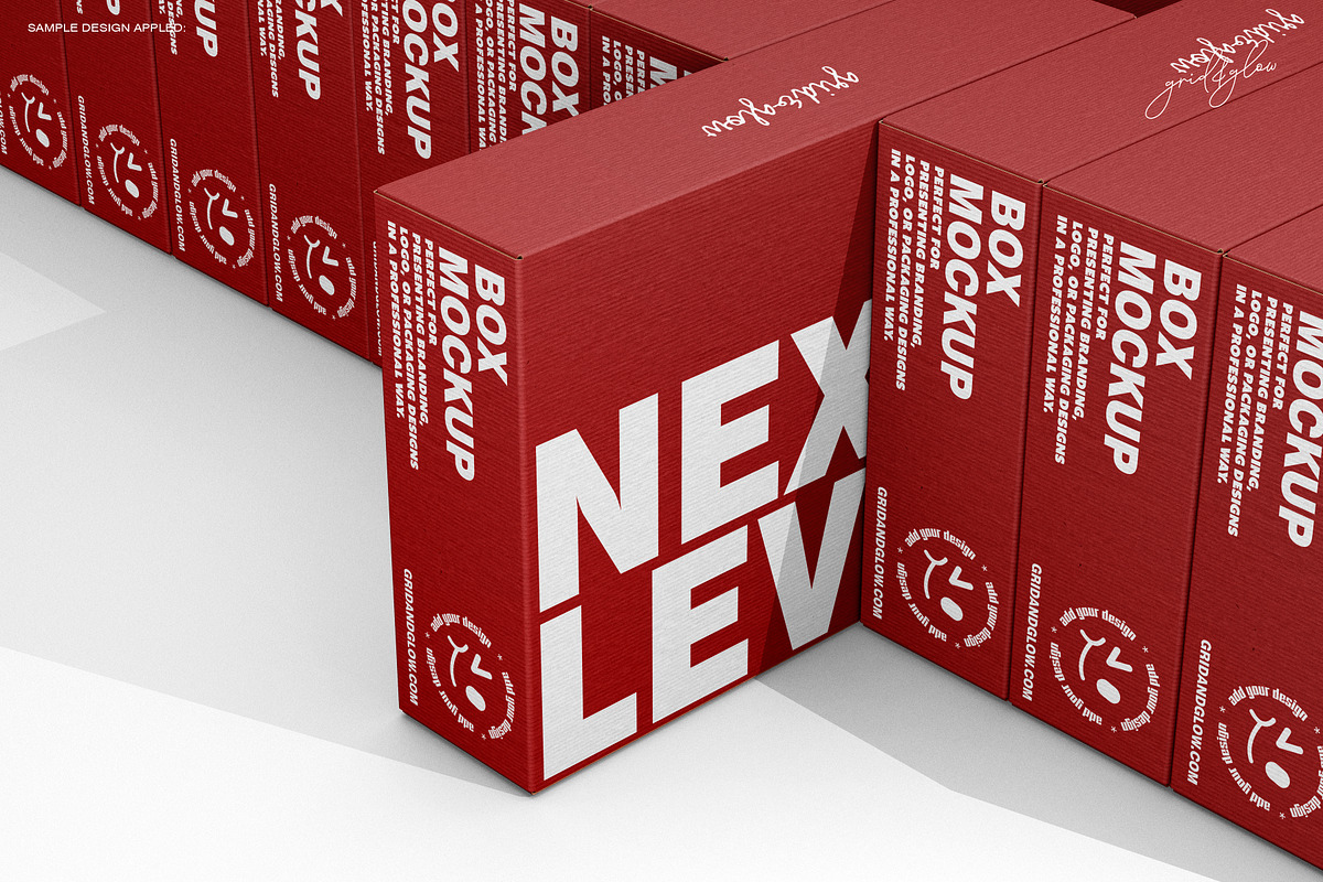 Mailing Box Mockup Set-1, a Packaging Mockup by Grid&Glow (Photo 6 of 10)