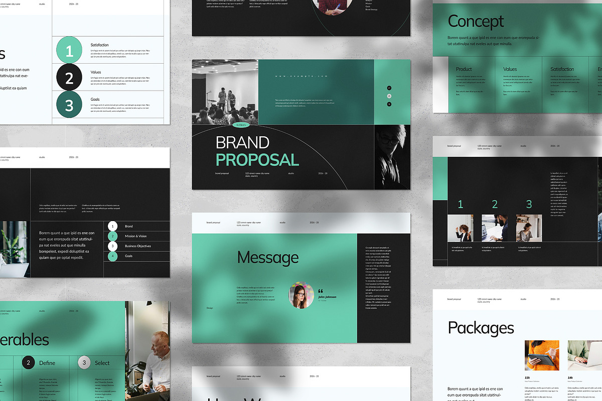 Brand Proposal Template | CANVA, a Presentation Template by White Graphic (Photo 7 of 7)