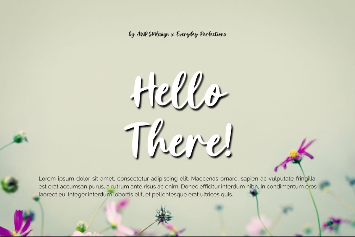 Dalmivo | Script Decorative Font, a Script Font by Everyday Perfection (Photo 3 of 5)