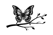 Butterfly Branch SVG Bundle, an Illustration by Creativeshirt (Thumbnail 23 of 31)