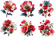 Spring Cosmos Flower Clipart, an Illustration by CraftArtStudio (Thumbnail 3 of 6)