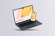 Phone And Laptop Mockup, a Device Mockup by Riel Concept (Thumbnail 8 of 8)