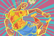 A football player and a ball, a Sport Illustration by rogistok (Thumbnail 2 of 3)