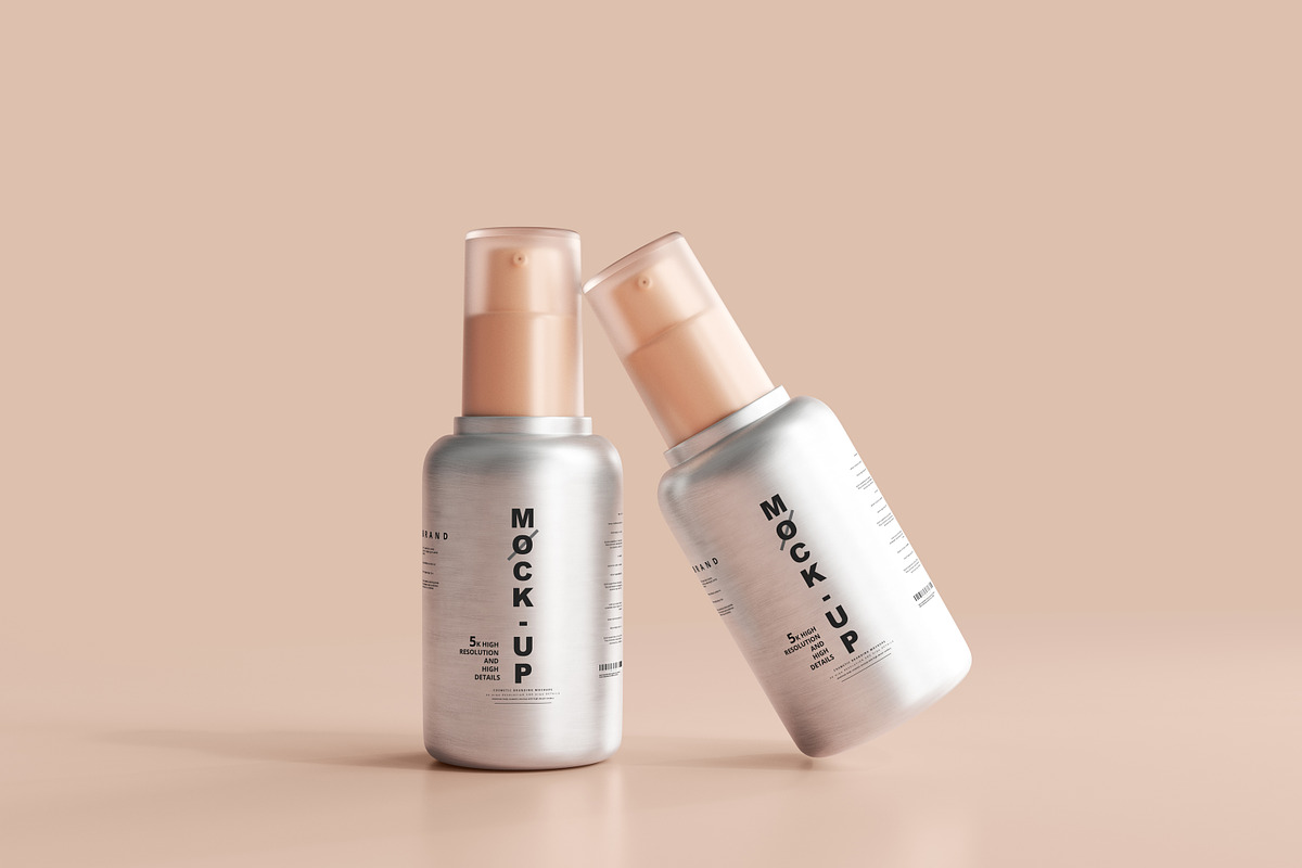 Aluminum Cosmetic Mockup Bundle, a Cups & Container Mockup by pmvch (Photo 97 of 206)