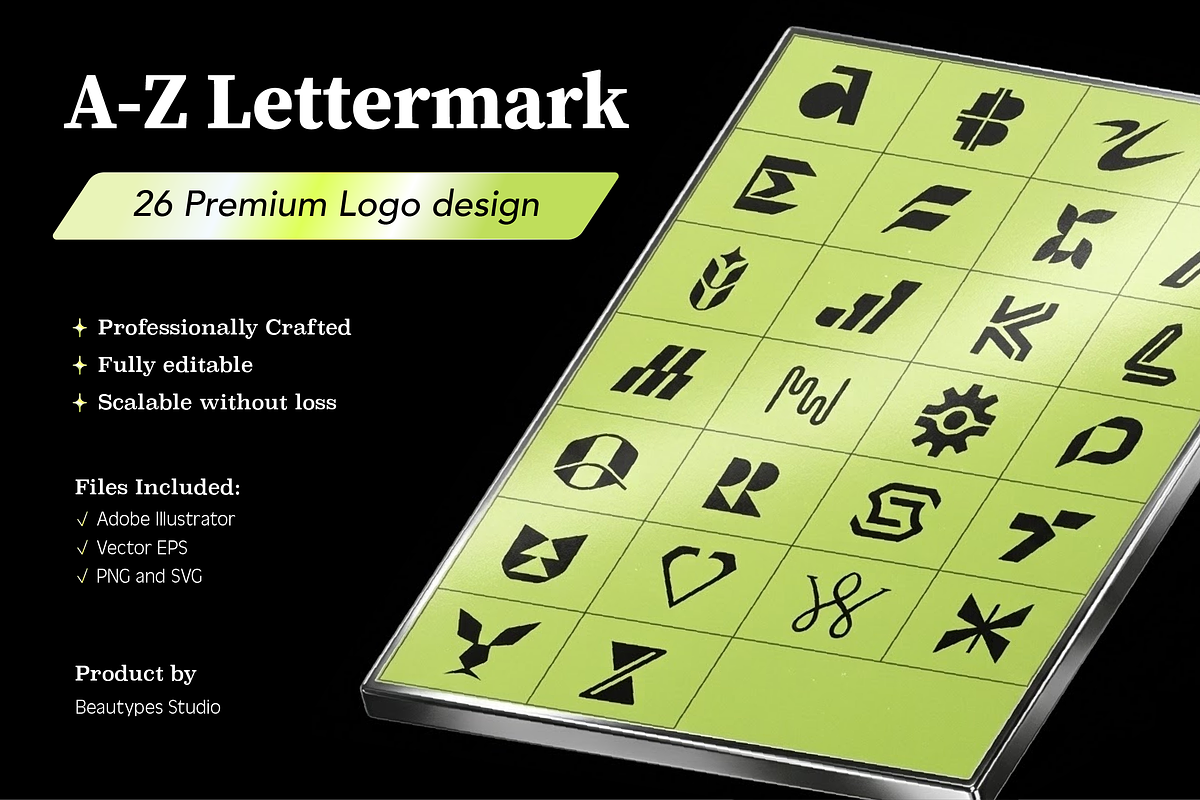 A-Z Lettermarks - Ready made logos, a Branding & Logo Template by Beautypes (Photo 1 of 10)