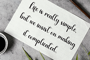 Monday Vacation | Script Font, a Handwritten Font by Scratchones (Thumbnail 3 of 9)