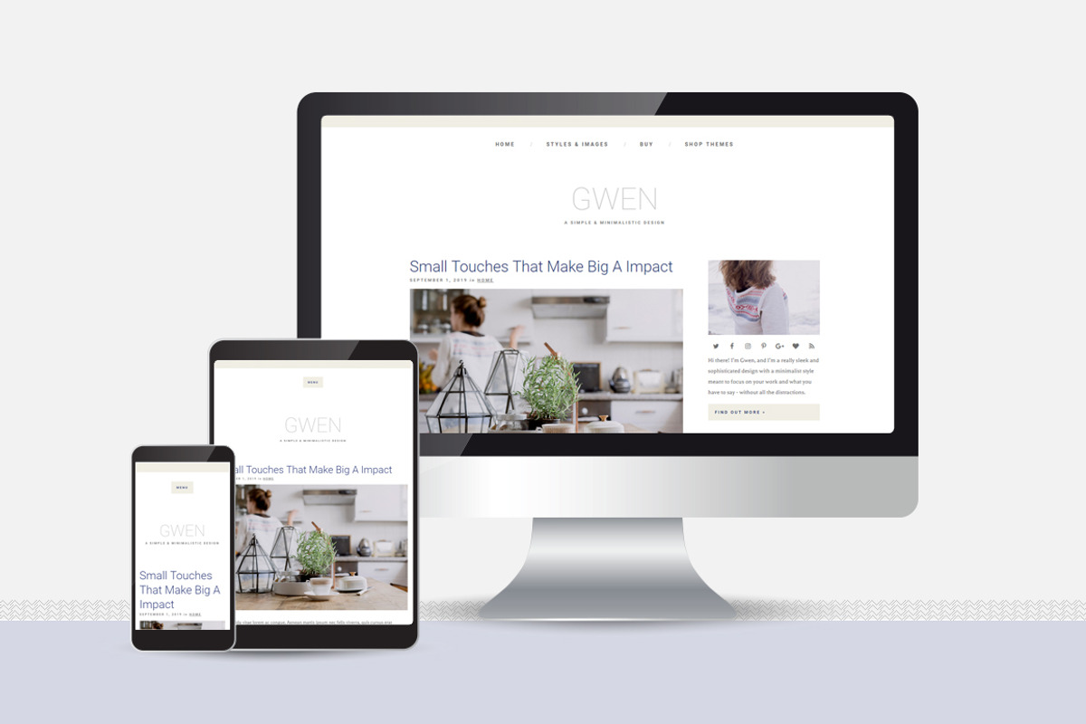 Gwen - Responsive WordPress Theme, a WordPress Template by Anna Moore (Photo 3 of 3)