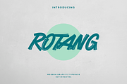 Rotang - Modern Handbrush Typeface, a Handwritten Font by Letterna (Thumbnail 1 of 4)