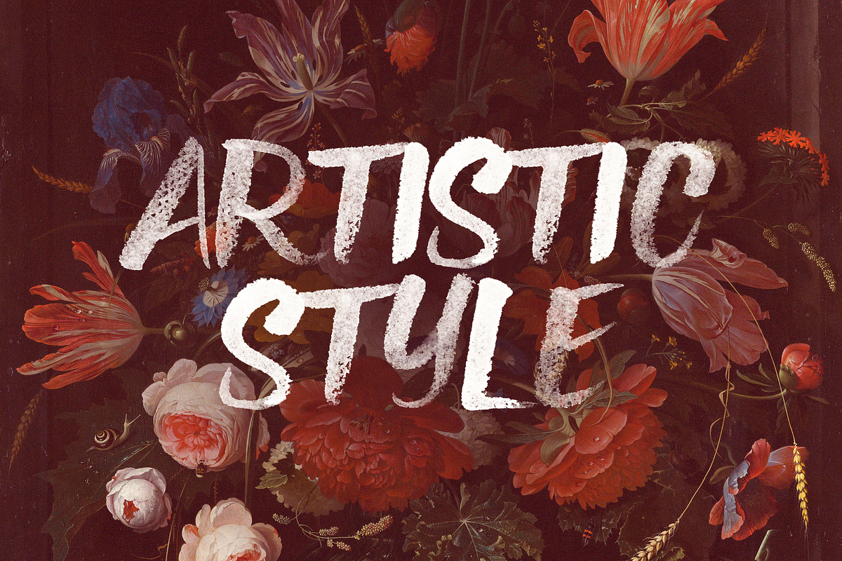 Angel Brush & SVG Font, a Handwritten Font by Cruzine (Photo 2 of 10)
