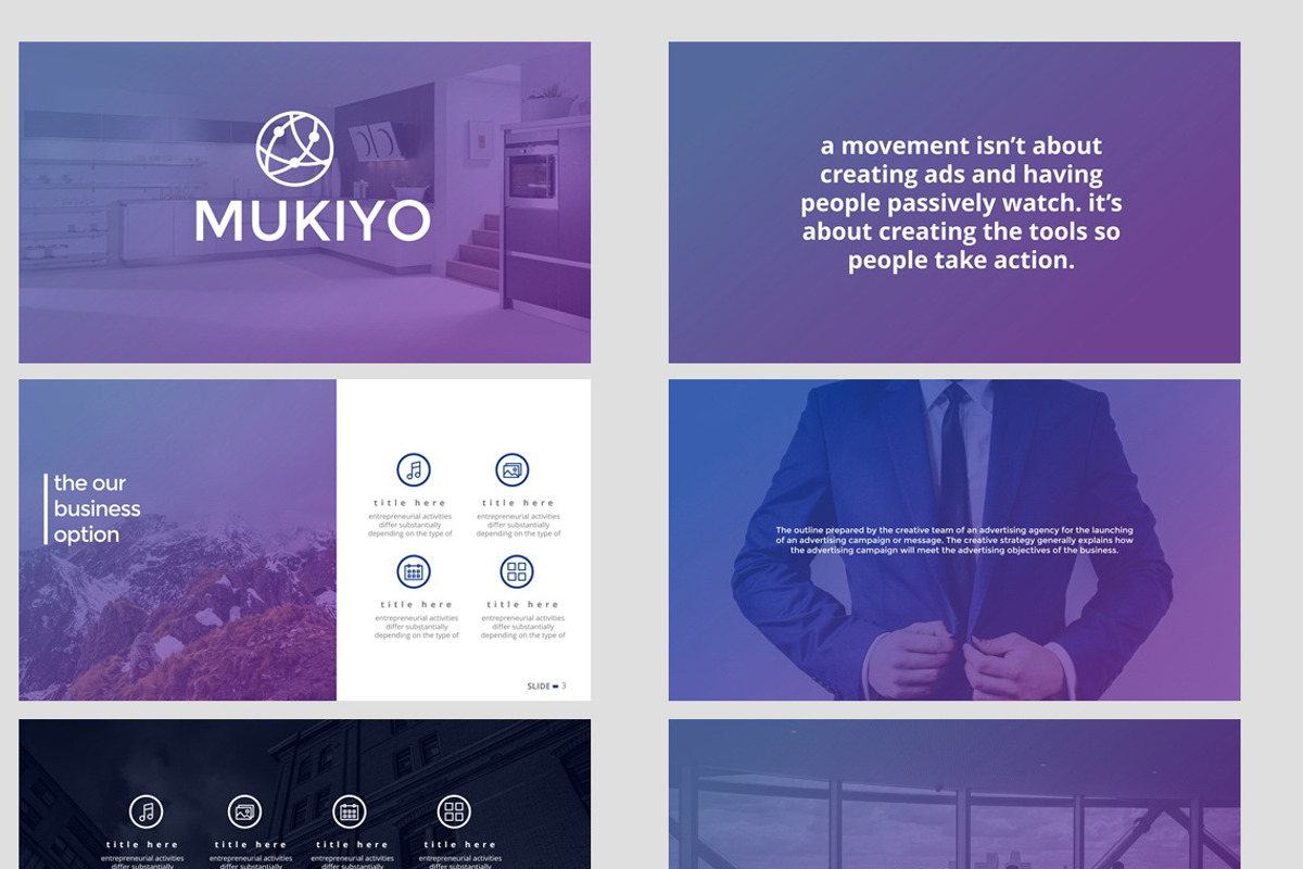 Mukiyo Keynote, a Presentation Template by Flyer King (Photo 2 of 2)