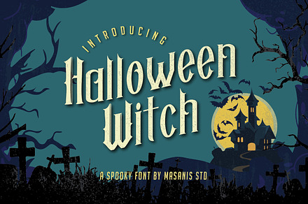 Halloween Witch - Spooky Font, a Blackletter Font by Masanis