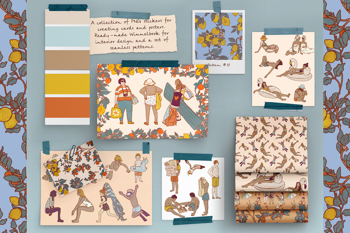 Swimming pool wimmelbook, a Person Illustration by Carpet Tapete Pretzel (Photo 7 of 10)