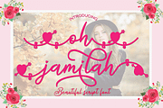 oh jamilah, a Script Font by Naqsya.Co (Thumbnail 1 of 11)