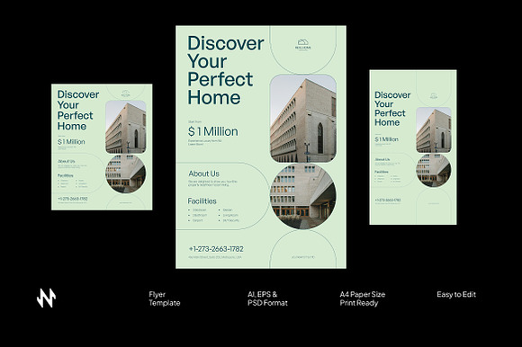 Simple Minimal Real Estate Flyer preview 5