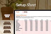 Monthly Budget Spreadsheet – Google, a Templates & Theme by vitalinagerman (Thumbnail 7 of 11)