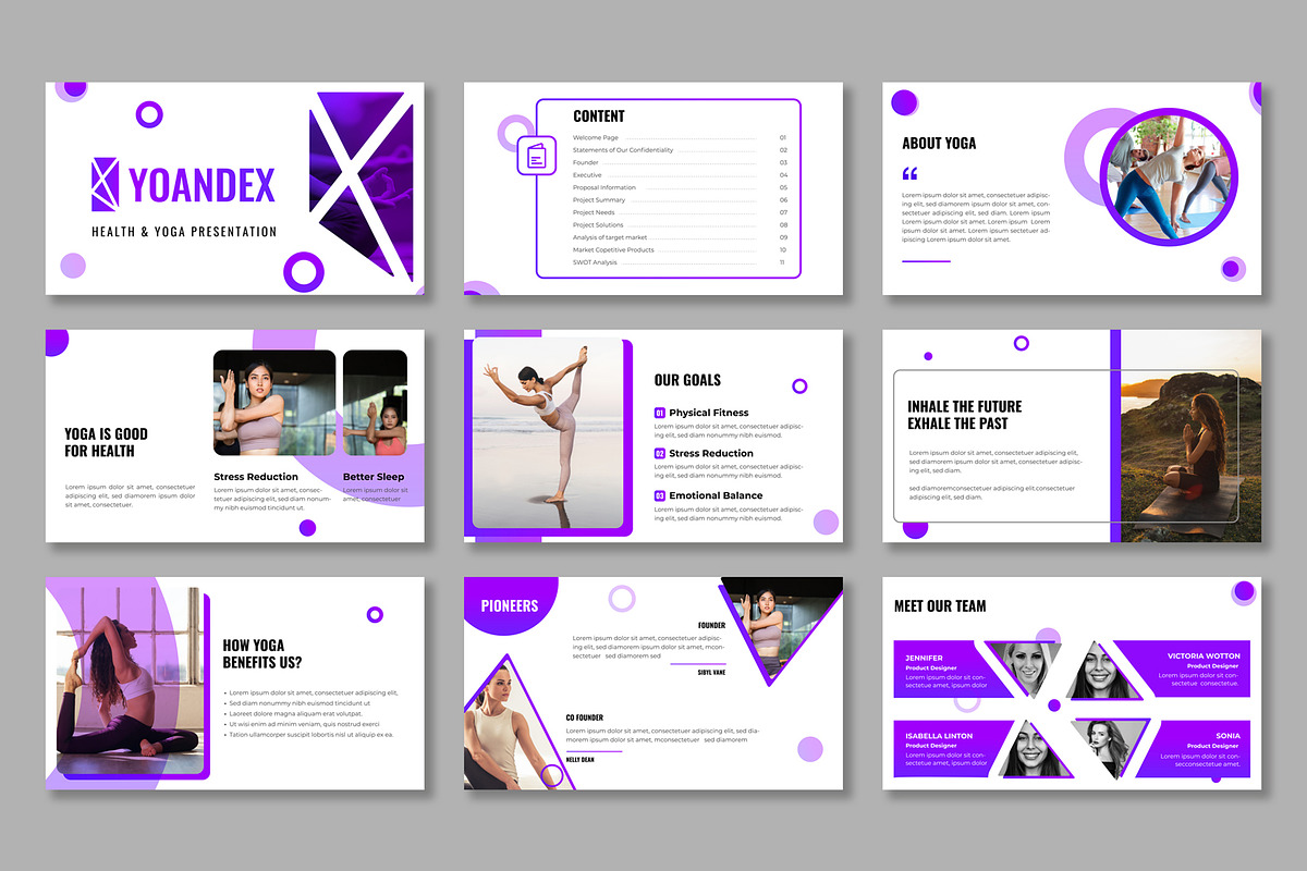 Health & Yoga Presentation PPT, a Presentation Template by Mighty-Slide (Photo 2 of 5)