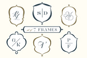 Set of 7 Frames & Crests, an Object Graphic by Bianca Mascorro Art (Thumbnail 1 of 3)