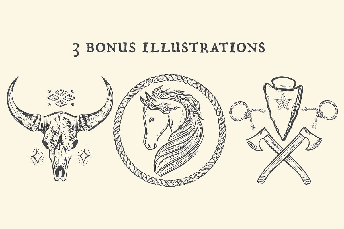 Western Cowboy Essentials Graphics, an Animal Illustration by cmfgraphics (Photo 3 of 3)