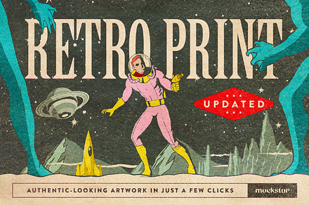 Retro Print Texture for Photoshop, a Layer Style Add-On by mockstar