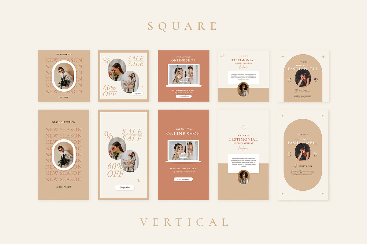 Alodie - Fashion Instagram Pack, a Social Media Template by Vynetta (Photo 6 of 12)