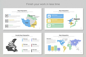 Map Infographic Templates Eps