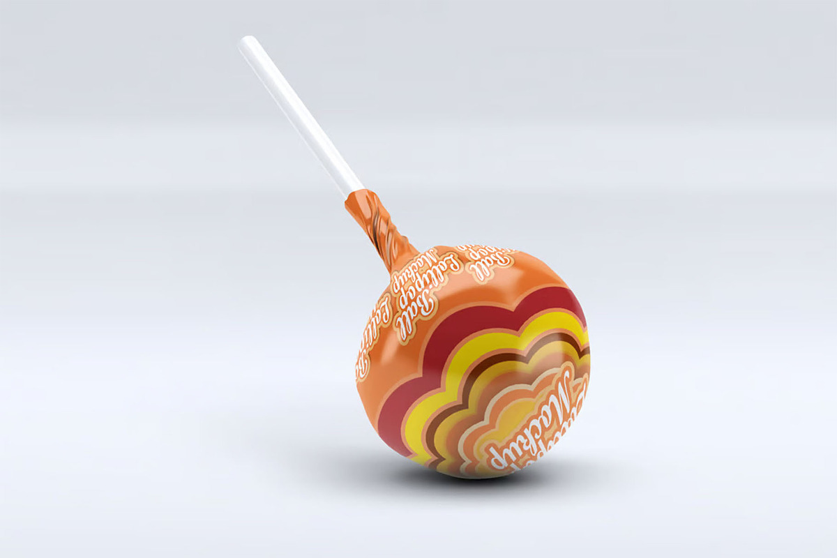 Ball Lollipop Candy Mock-Up, a Product Mockup by DesignRushMarket (Photo 3 of 7)