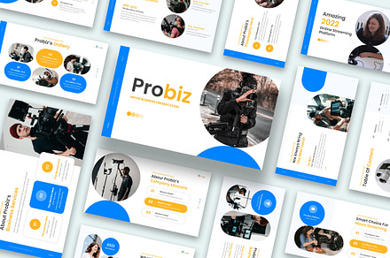 Probiz Broadcast Keynote, a Presentation Template by kerismaker