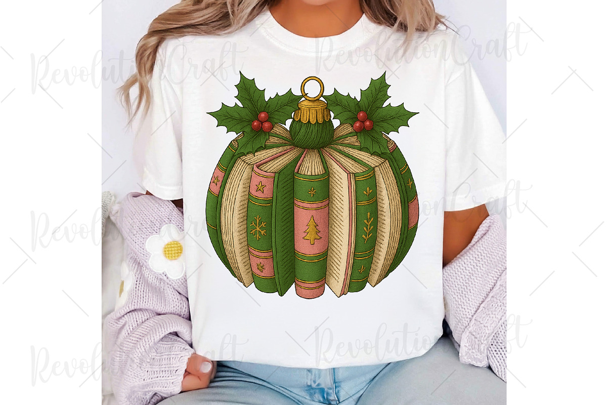 Christmas Book Ornament Png, an Illustration by OK Design (Photo 5 of 6)