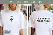 Told to Obey Chose Chaos Goth Witch, an Object Graphic by Willow Paige Farms (Thumbnail 3 of 5)
