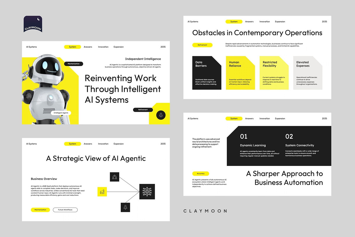 AI Business Proposal Deck, a Presentation Template by Claymoon Lab (Photo 3 of 7)