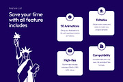 Animated New York Vector Drawing Set, an Outline Icon by Vectors Market (Thumbnail 2 of 5)