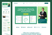 Task Management Web Landing Page, a Landing Page Template by UICreative (Thumbnail 2 of 4)