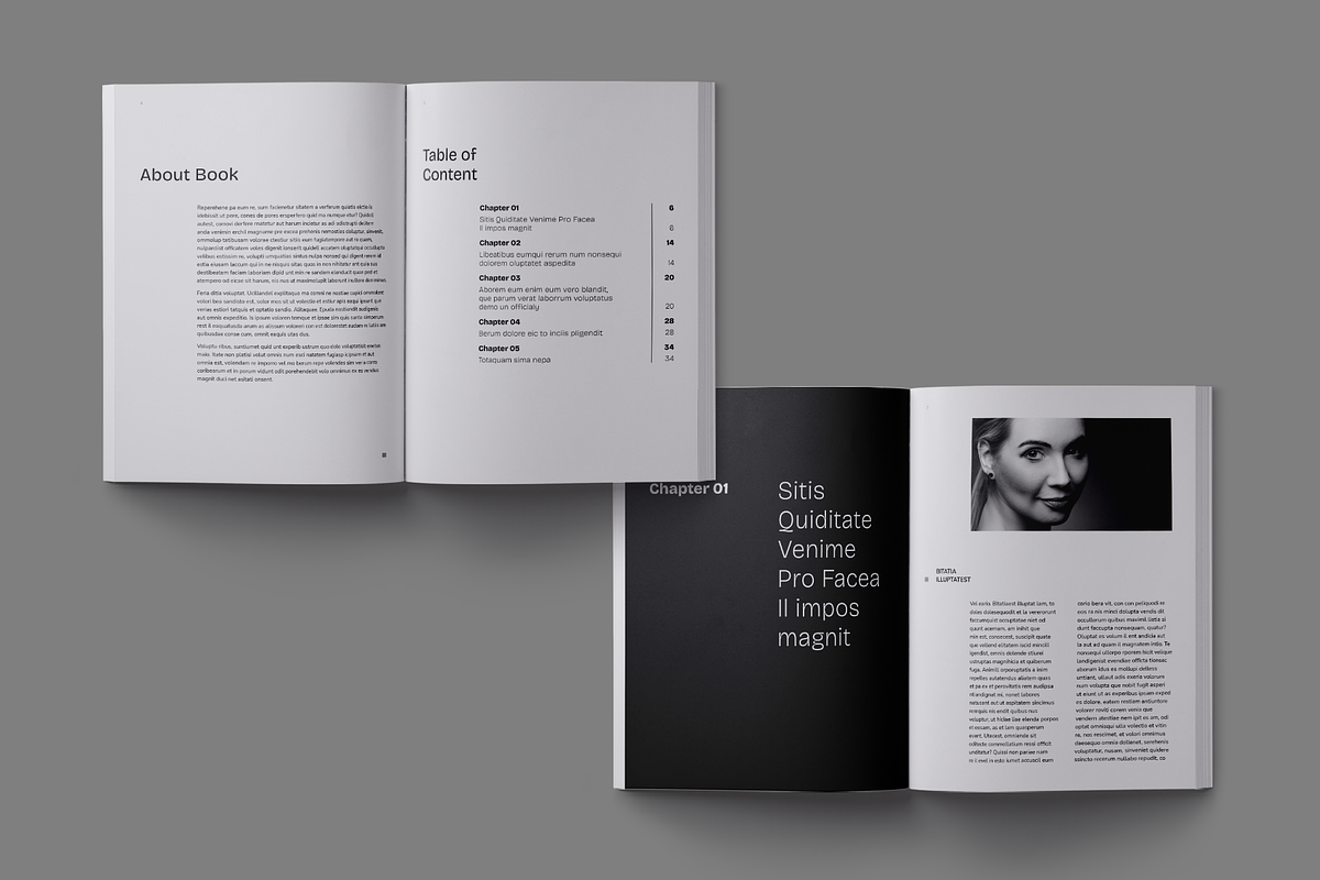 Ebook Minimalist Style Template, a Marketing Template by Meknya (Photo 3 of 18)