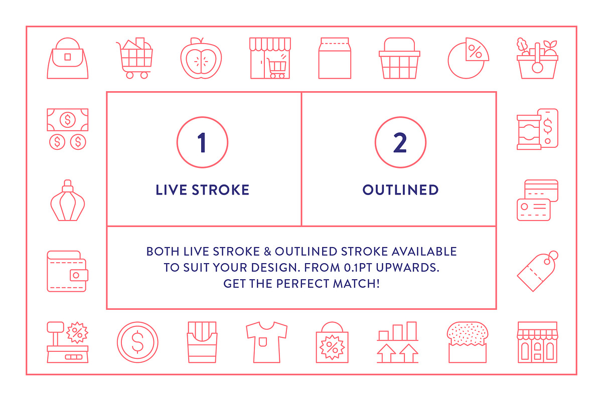 Shopping Line Icons, an Outline Icon by Made by Made (Photo 4 of 7)