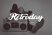 Retroday, a Script Font by StudioRz (Thumbnail 1 of 8)