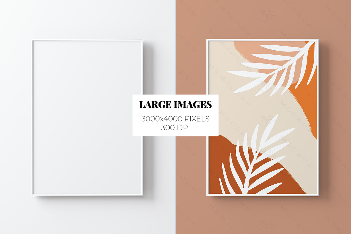 Minimalist Frame Mockup Bundle, a Print Template by HeraclesVisuals (Photo 3 of 10)