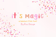 RD It's Magic - Handwritten Font, a Sans Serif Font by RissDesign (Thumbnail 1 of 4)